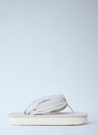 Rick Owens DRKSHDW Rick Owens Drkshdw Men Frayed Edge Thong Sandals