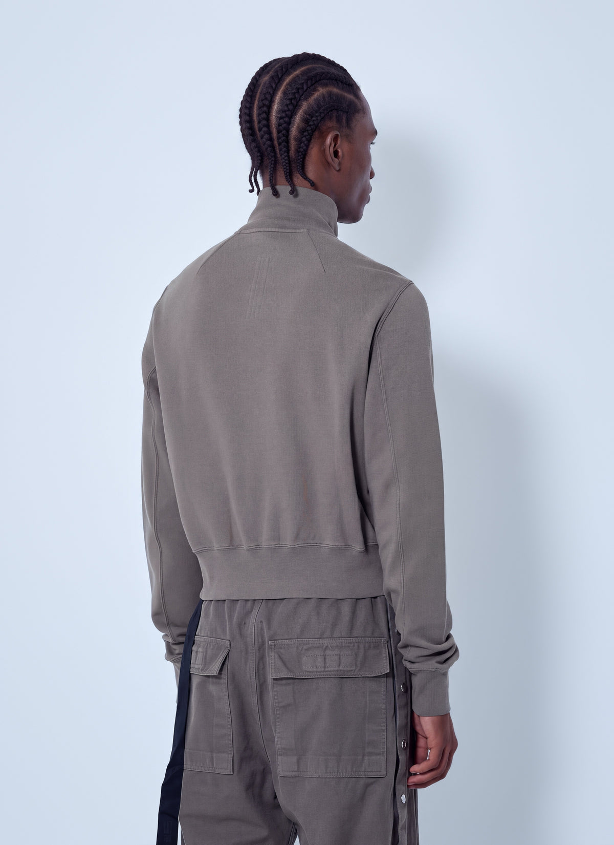 Rick Owens Drkshdw Men High Neck Zip-Up Jacket