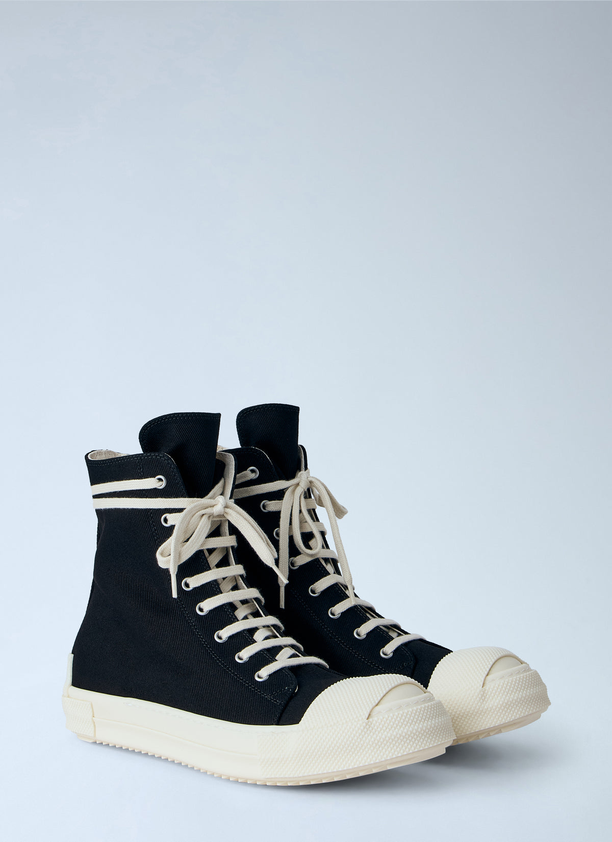 Rick Owens Drkshdw Men High-Top Canvas Sneakers