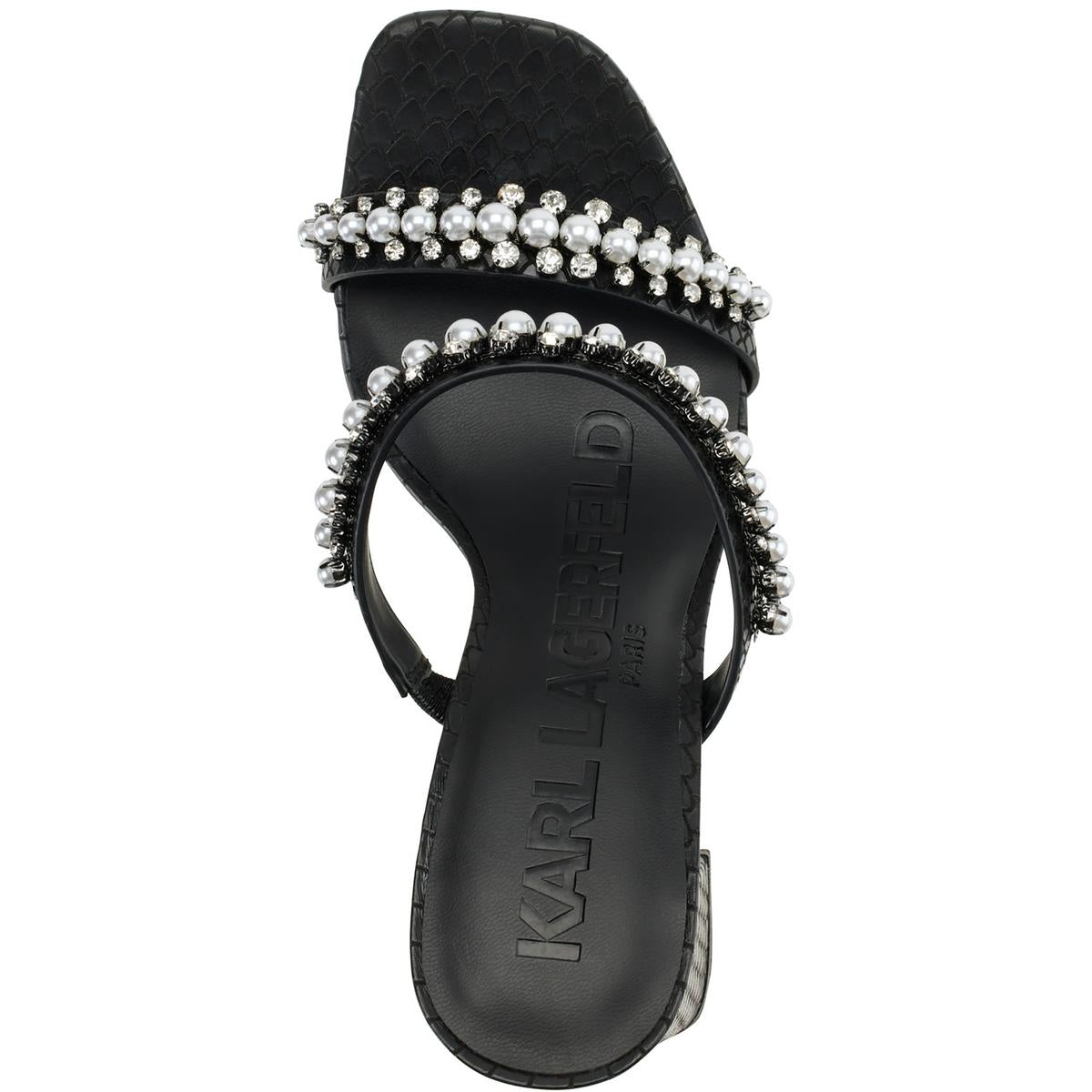 Rayan Womens Rhinestone Man Made Heels