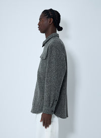 Dries Van Noten Men Herringbone Zip Jacket