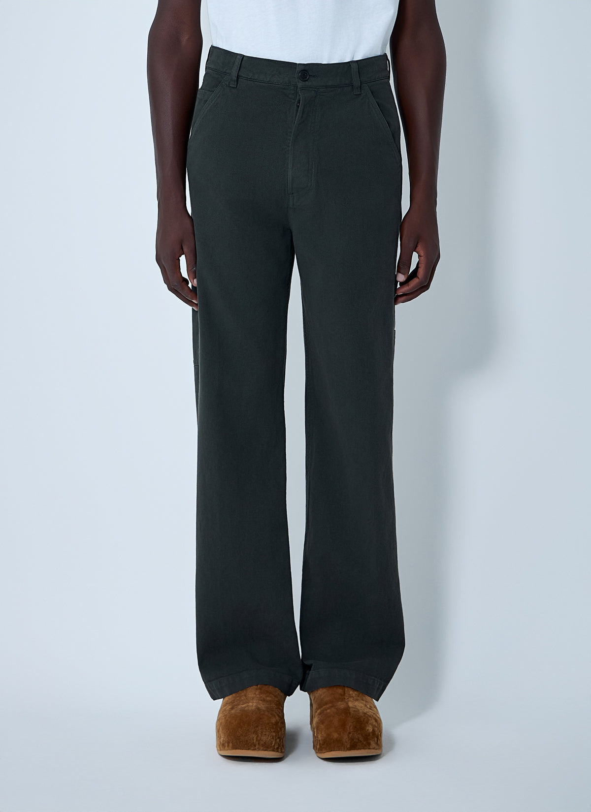 Dries Van Noten Men Drawstring Cotton Pants