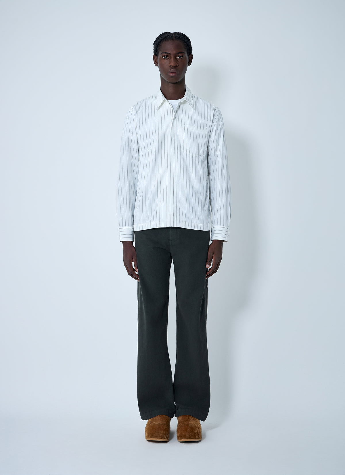 Dries Van Noten Men Drawstring Cotton Pants