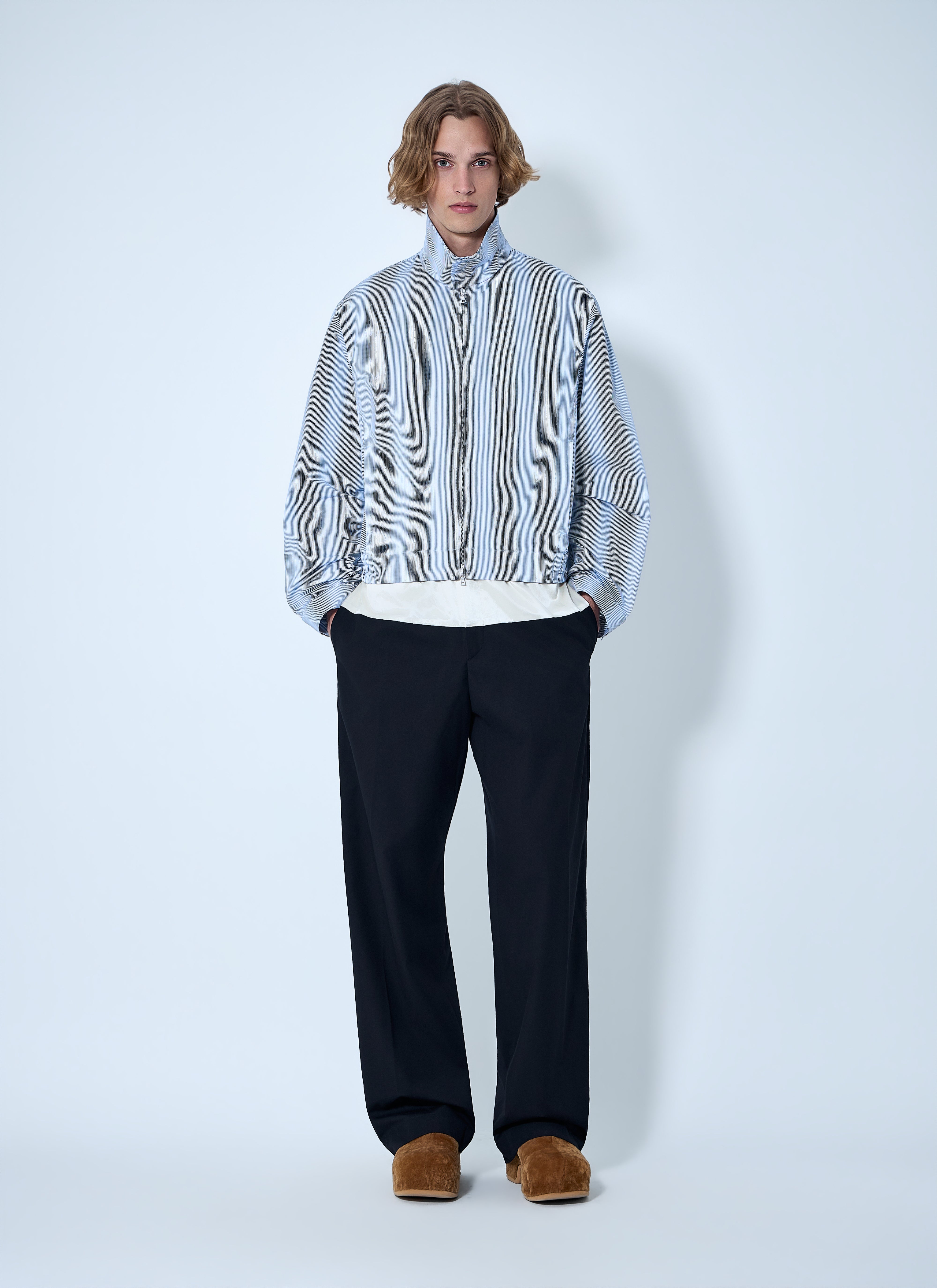 Dries Van Noten Men Striped Zip-Up Jacket – Bluefly