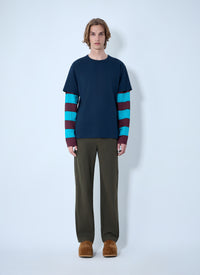 Dries Van Noten Men Contras Sleeves T-Shirt
