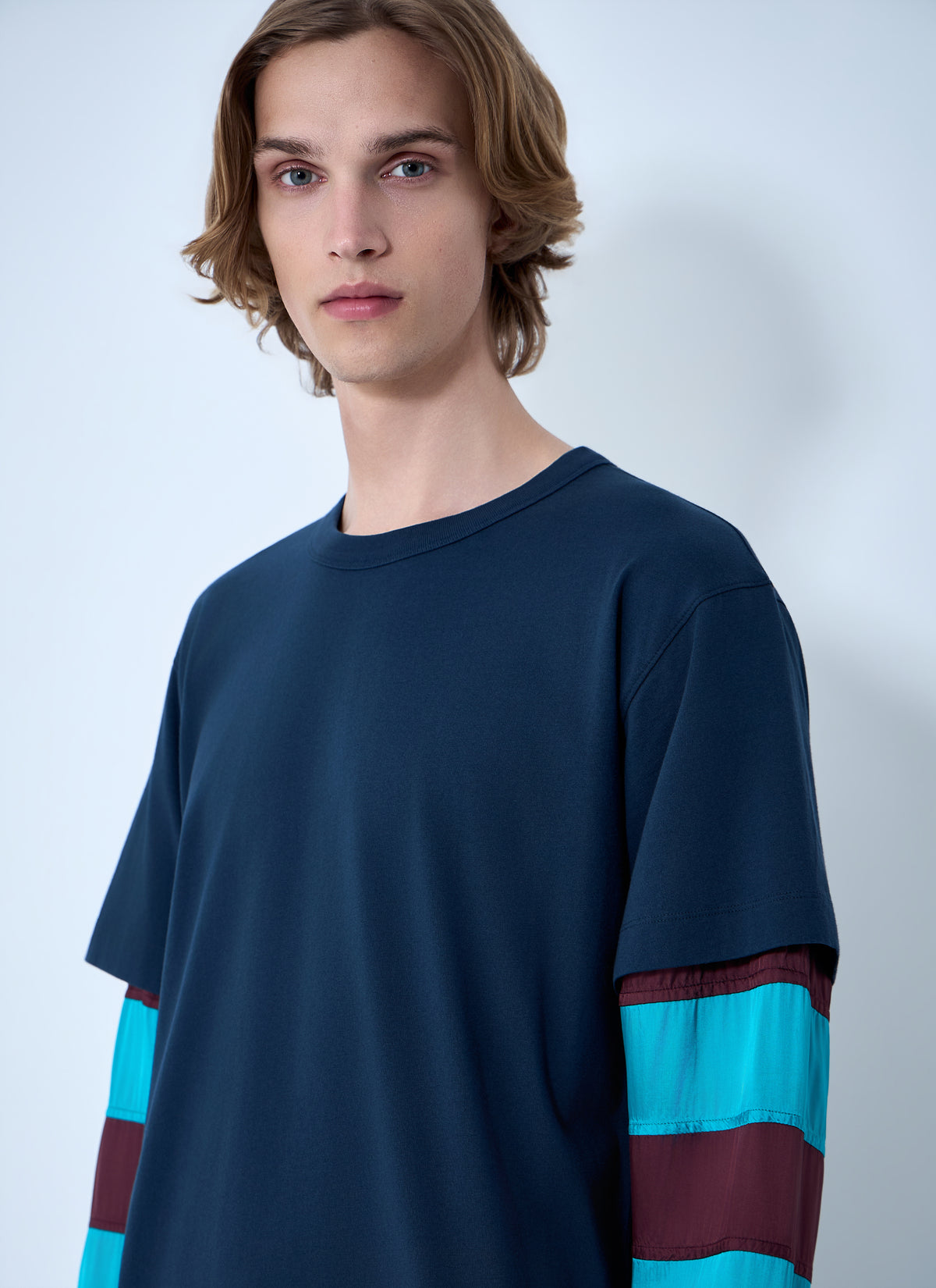 Dries Van Noten Men Contras Sleeves T-Shirt
