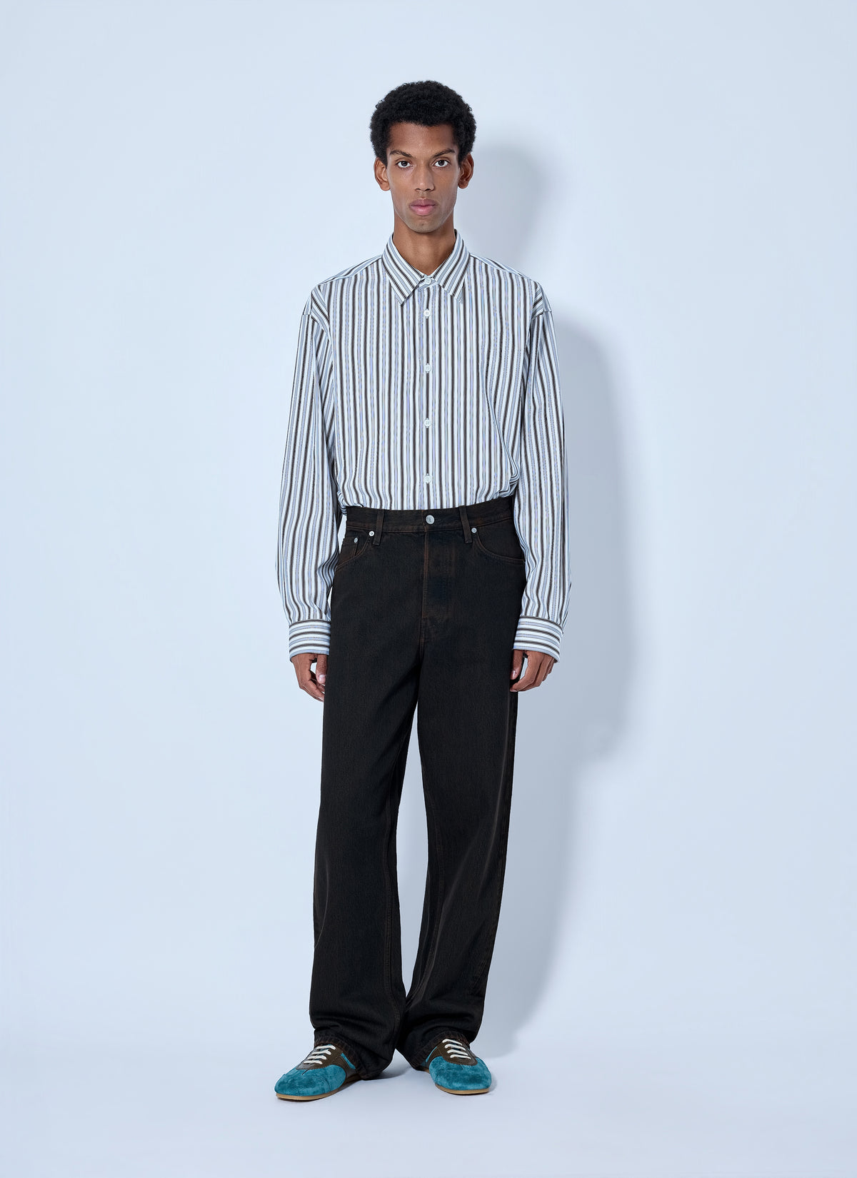 Dries Van Noten Dries Van Noten Men Croom Stripe Cotton Poplin Shirt