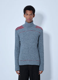 Dries Van Noten Men Ribbed Turtleneck Sweater