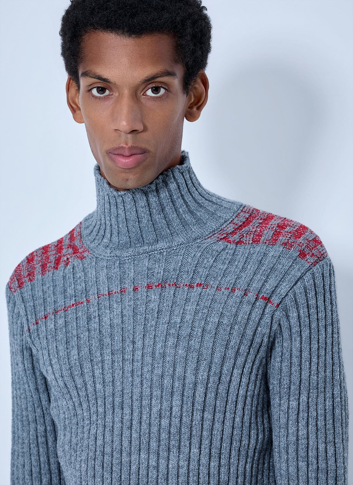 Dries Van Noten Men Ribbed Turtleneck Sweater