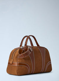Dries Van Noten Men Suede Duffle Bag