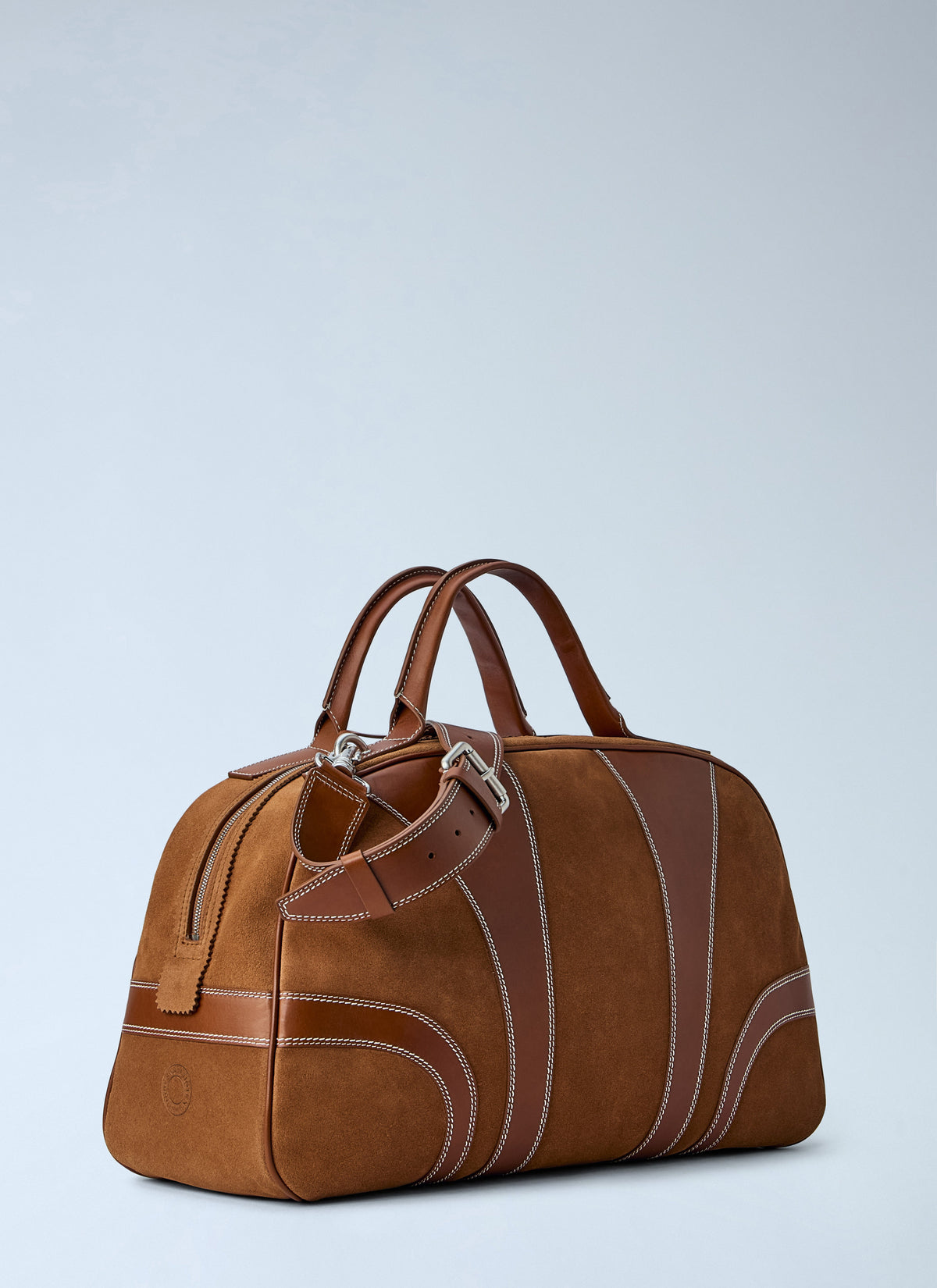Dries Van Noten Men Suede Duffle Bag