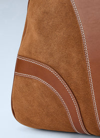 Dries Van Noten Men Suede Duffle Bag