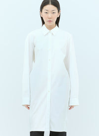 Dries Van Noten Women Open-Rear Poplin Shirt