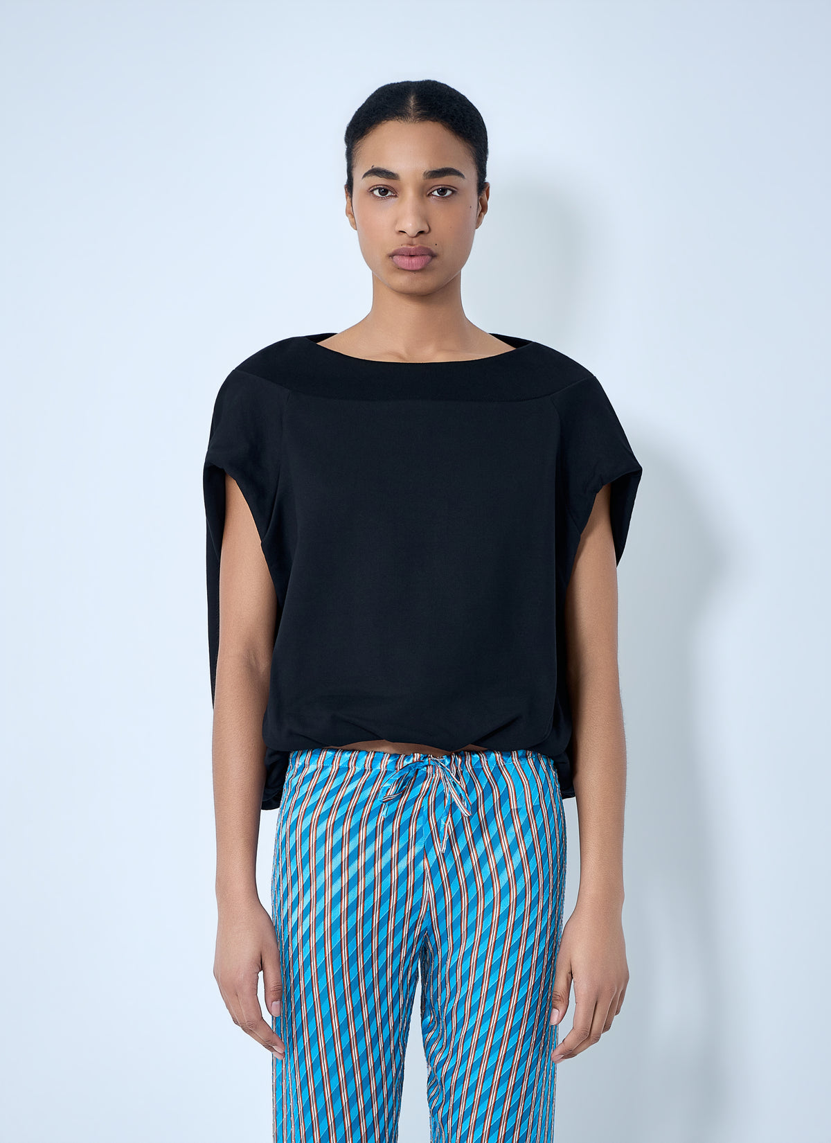 Dries Van Noten Women Draped Sleeve Top