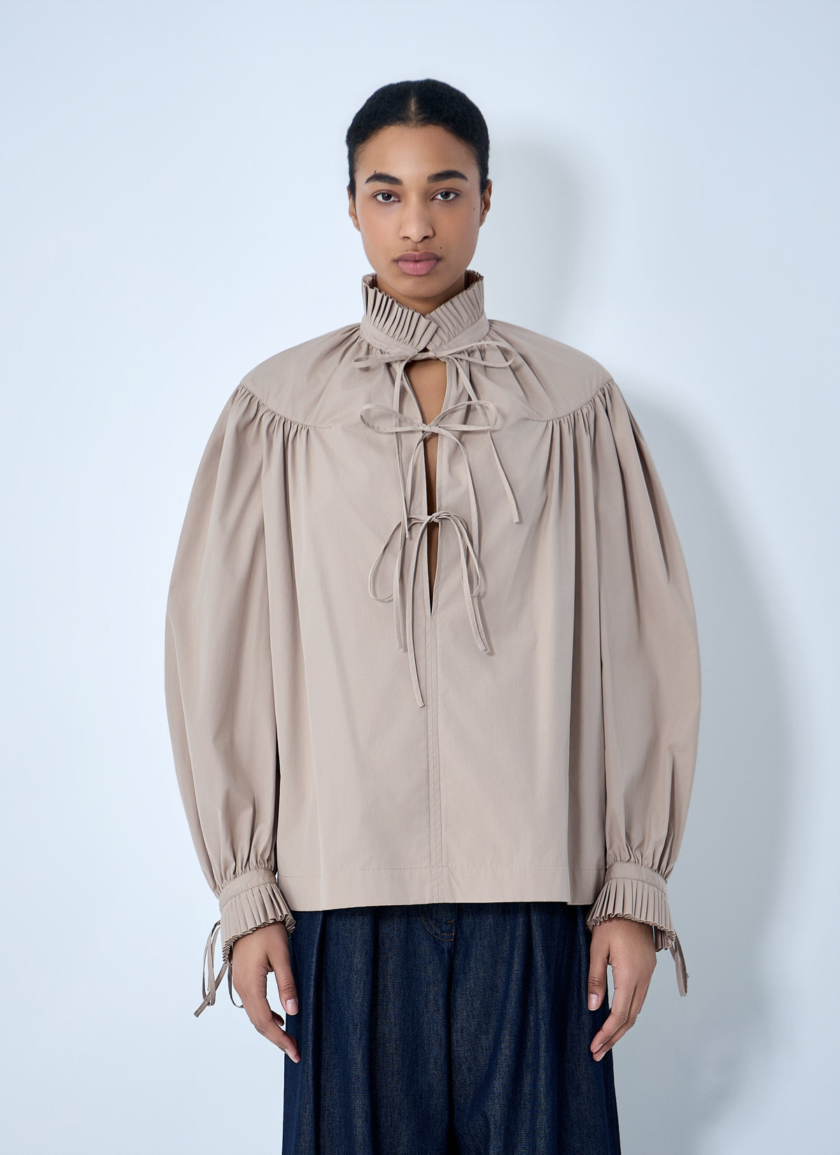 Dries Van Noten Dries Van Noten Women Gathered Neck Blouse