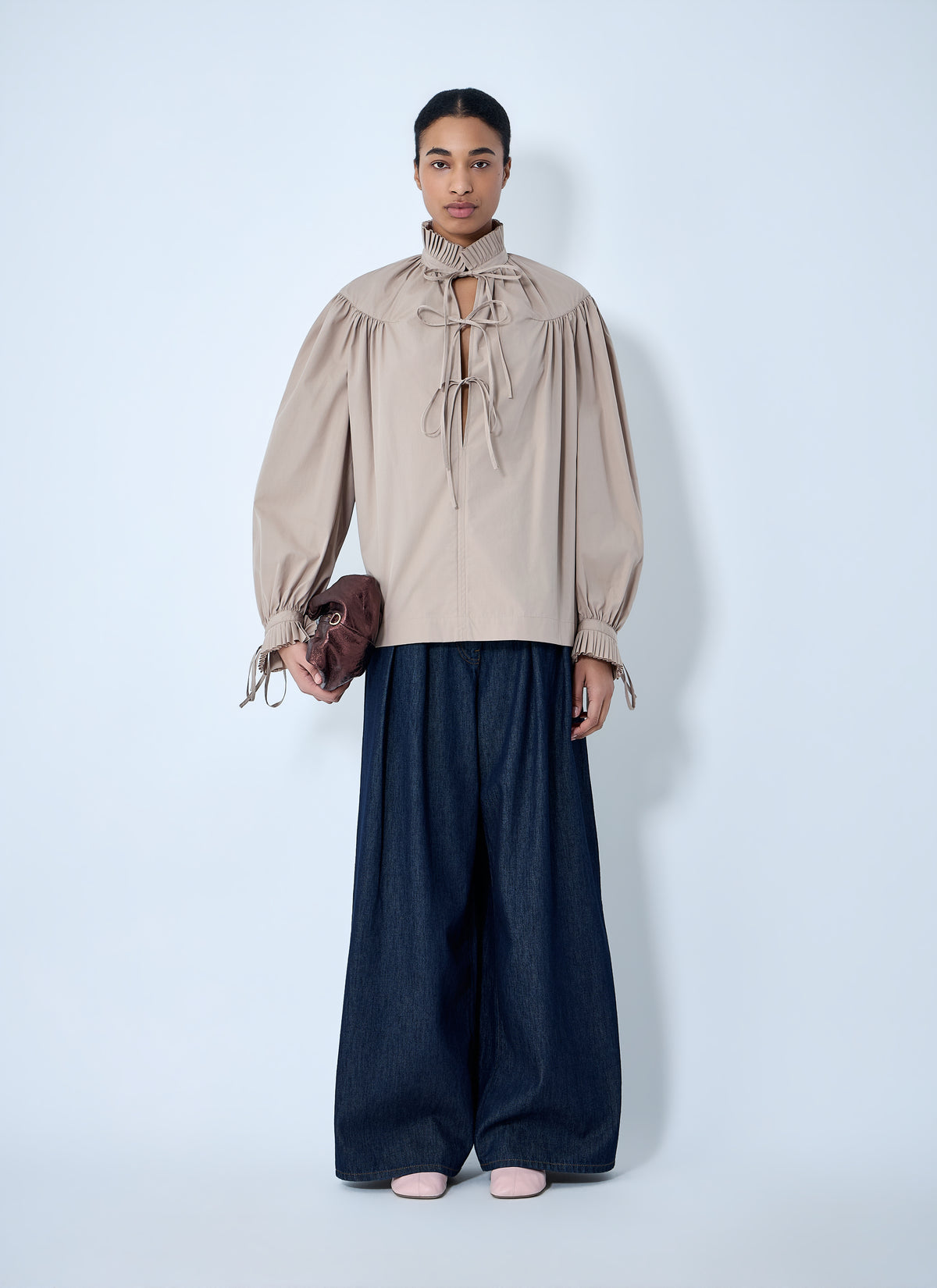 Dries Van Noten Dries Van Noten Women Gathered Neck Blouse