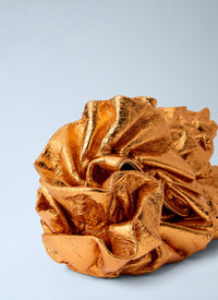 Dries Van Noten Dries Van Noten Women Ruffled Crinkled Leather Clutch Bag