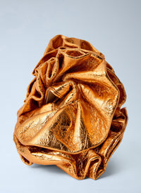 Dries Van Noten Dries Van Noten Women Ruffled Crinkled Leather Clutch Bag