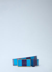 Dries Van Noten Dries Van Noten Women Striped Leather Belt
