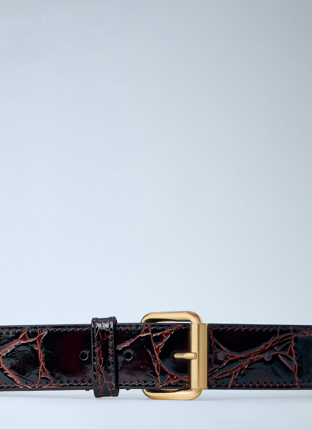Dries Van Noten Dries Van Noten Women Embossed Leather Belt