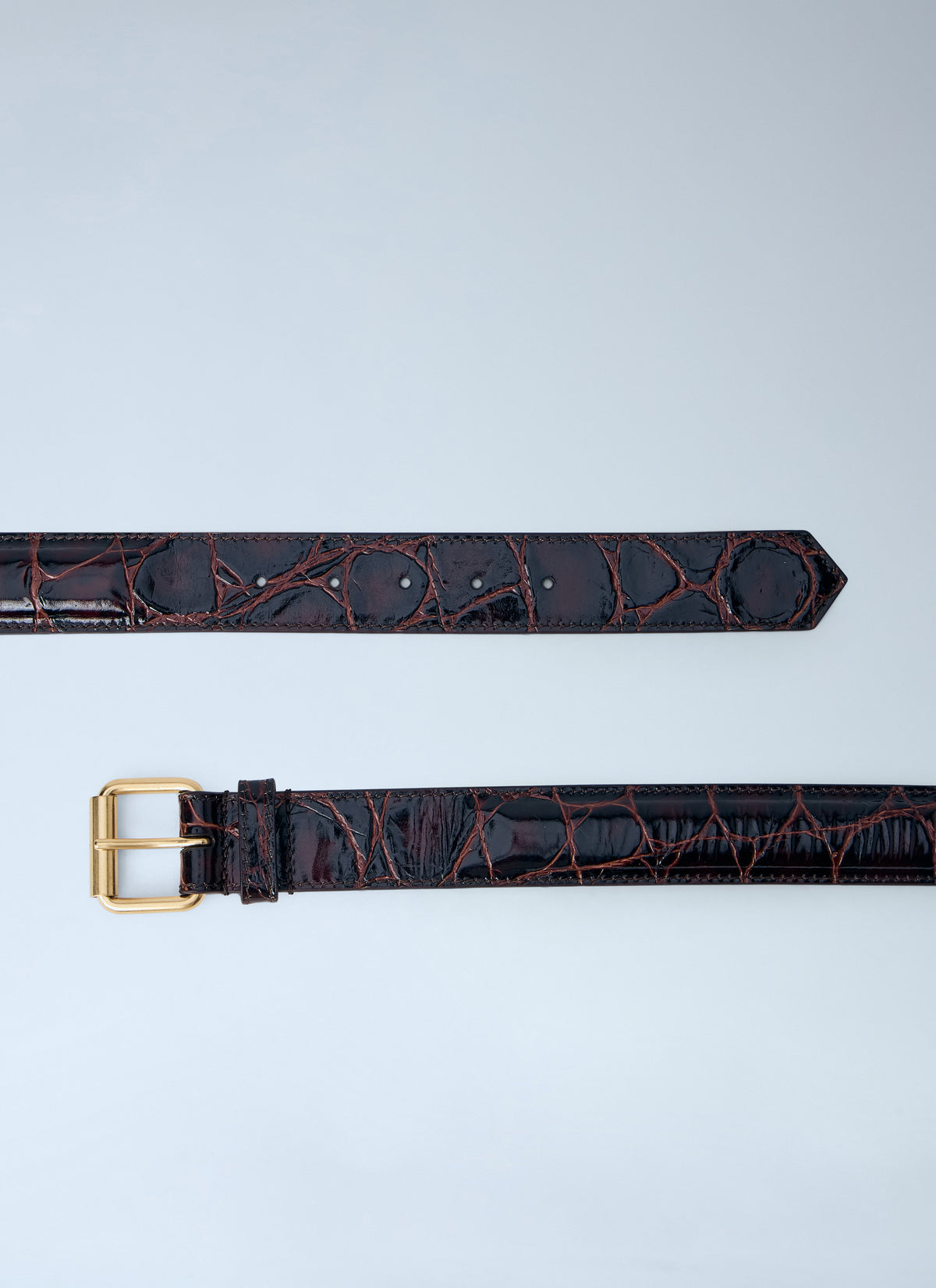 Dries Van Noten Dries Van Noten Women Embossed Leather Belt