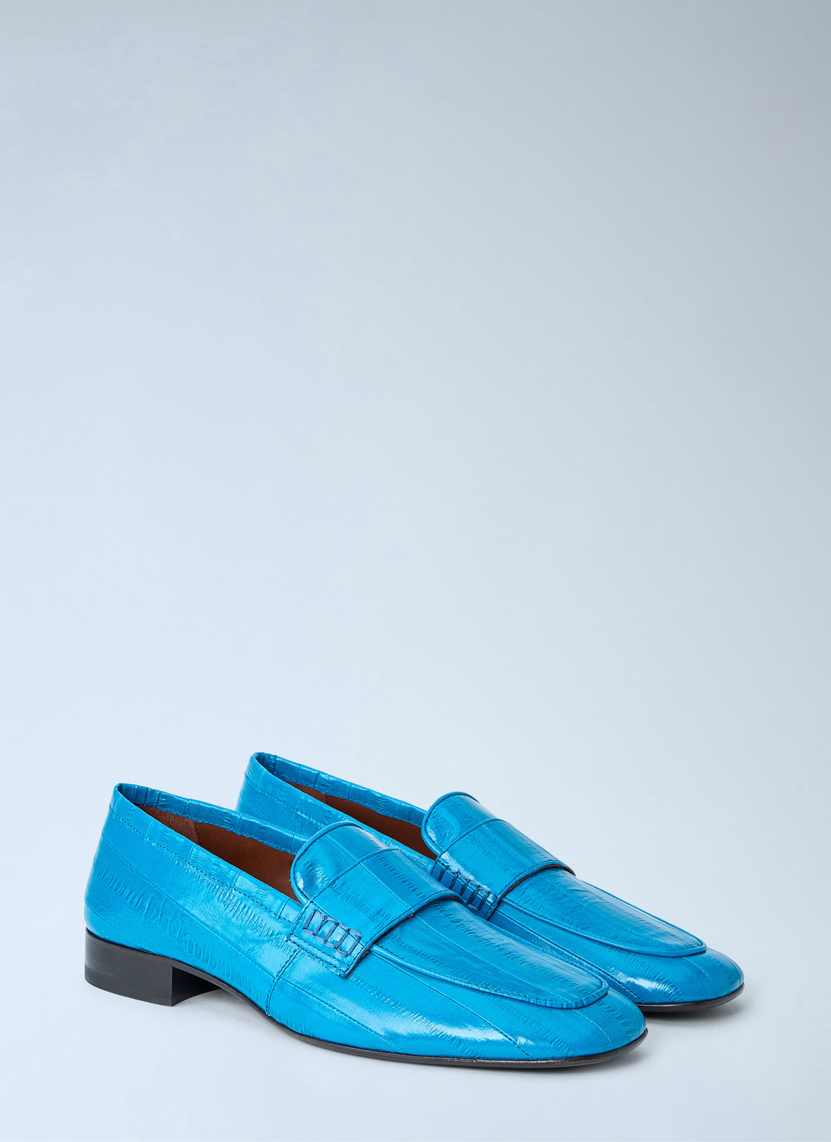 Dries Van Noten Women Croc-Embossed Leather Loafers