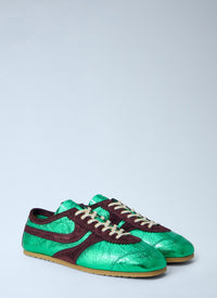 Dries Van Noten Women Metallic Panel Sneakers