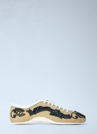 Dries Van Noten Women Embroidered Lace-Up Sneakers