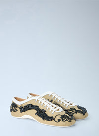 Dries Van Noten Women Embroidered Lace-Up Sneakers