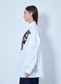 Dries Van Noten Dries Van Noten Women Embroidered Casia Oversized Shirt
