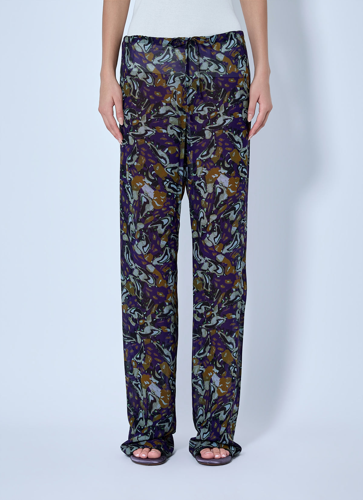 Dries Van Noten Women Pachas Printed Silk Straight Pants