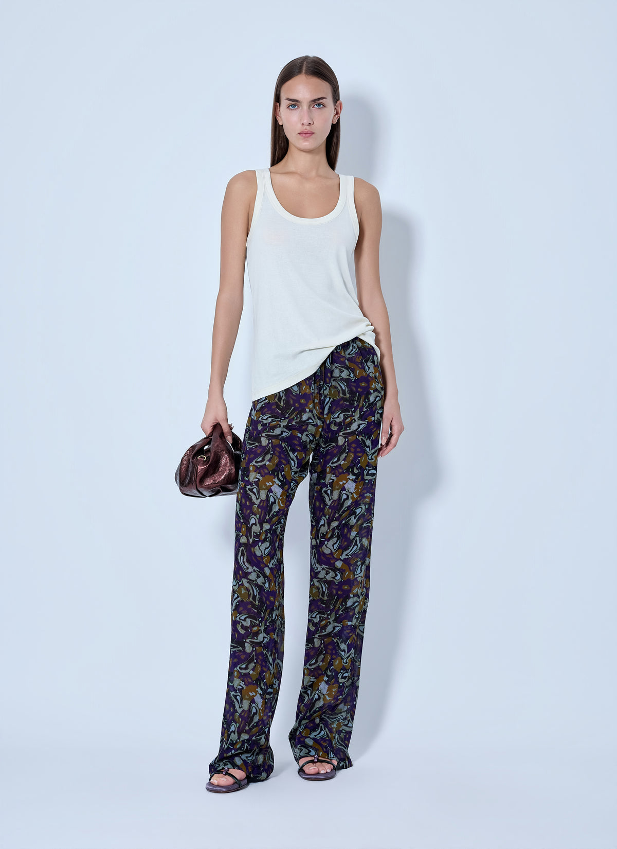 Dries Van Noten Women Pachas Printed Silk Straight Pants
