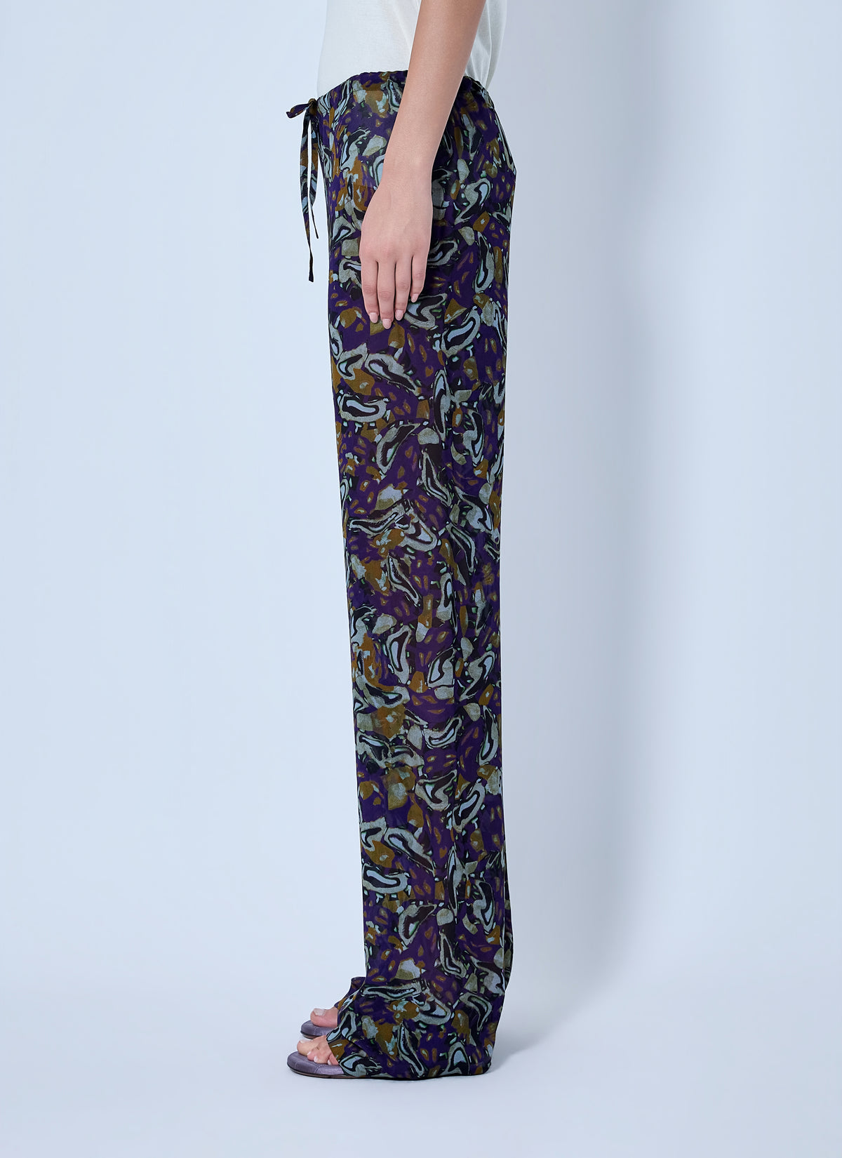 Dries Van Noten Women Pachas Printed Silk Straight Pants