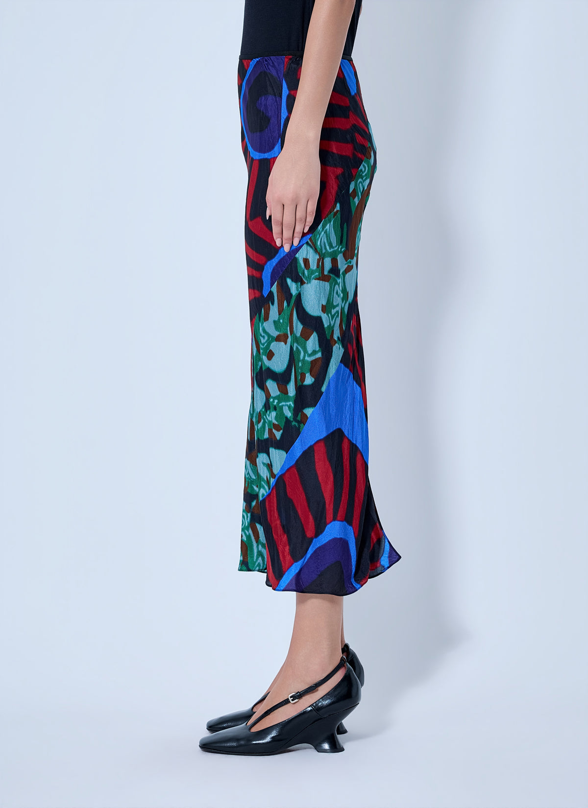 Dries Van Noten Women Abstract Pattern Midi Skirt