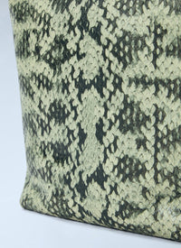 Dries Van Noten Dries Van Noten Women Snake-Embossed Leather Top Handle Bag