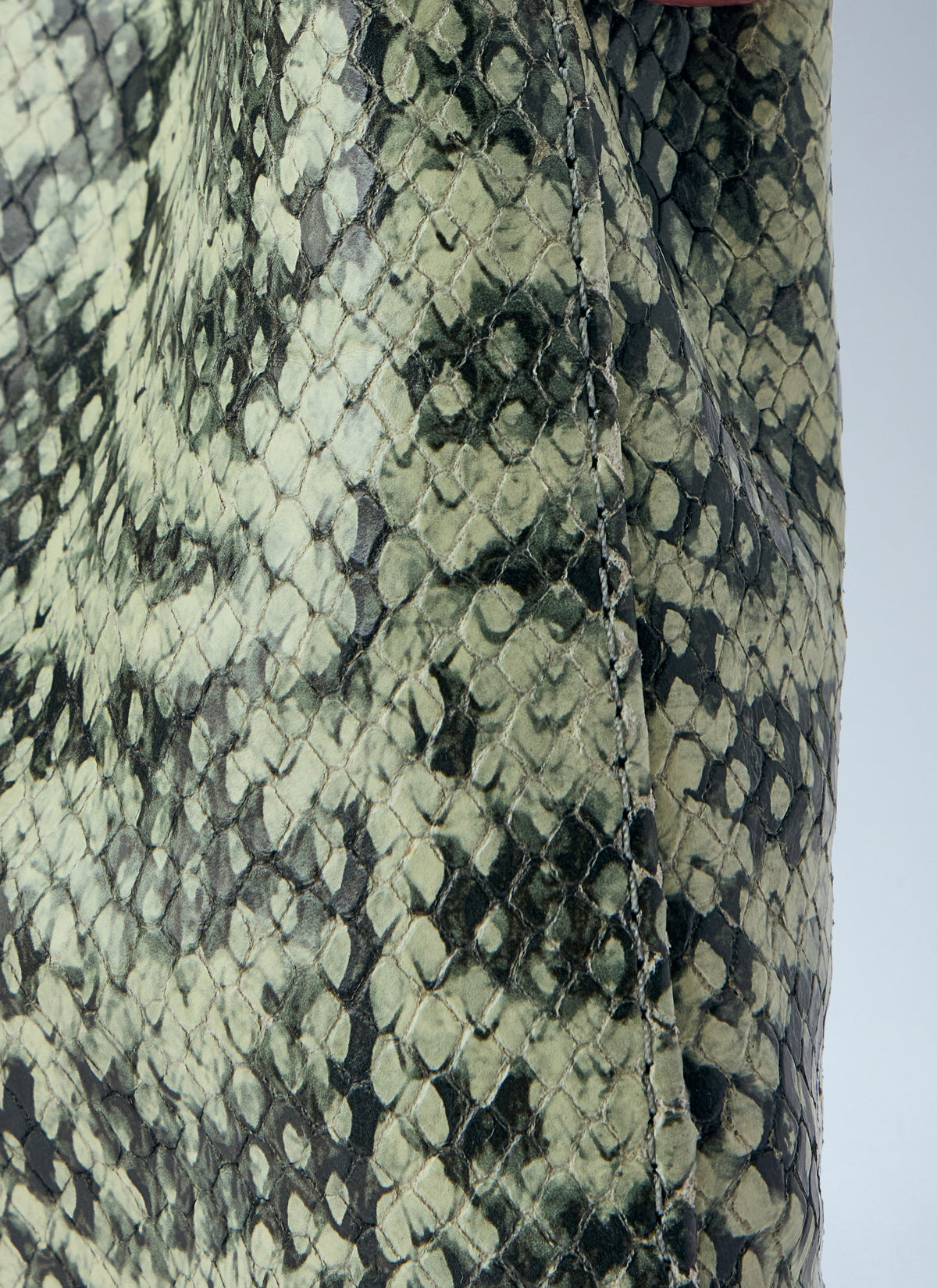 Dries Van Noten Dries Van Noten Women Snake-Embossed Leather Top Handle Bag
