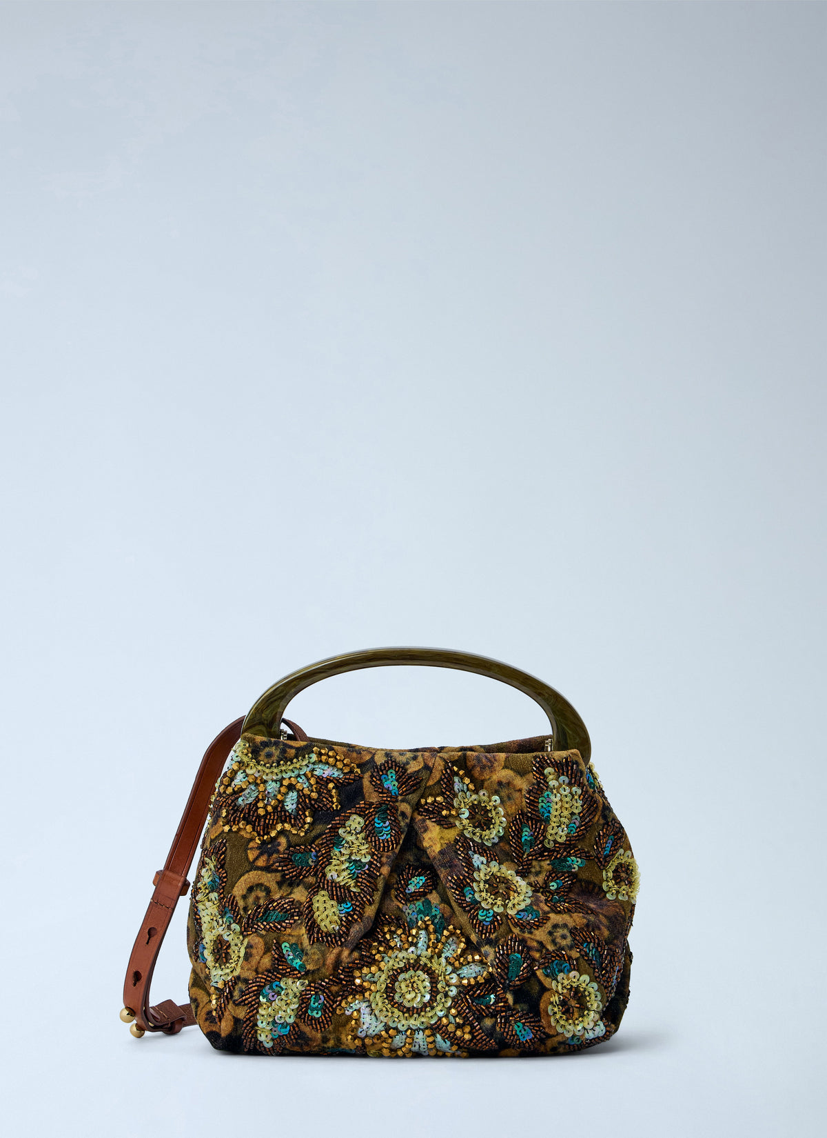 Dries Van Noten Dries Van Noten Women Crisp Metallic Crossbody Bag