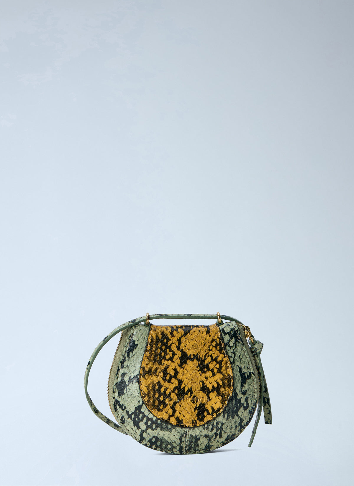 Dries Van Noten Dries Van Noten Women Python-Embossed Leather Crossbody Bag