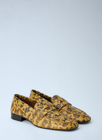 Dries Van Noten Dries Van Noten Women Python-Print Leather Loafers