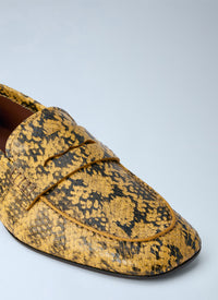 Dries Van Noten Dries Van Noten Women Python-Print Leather Loafers