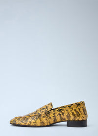 Dries Van Noten Dries Van Noten Women Python-Print Leather Loafers