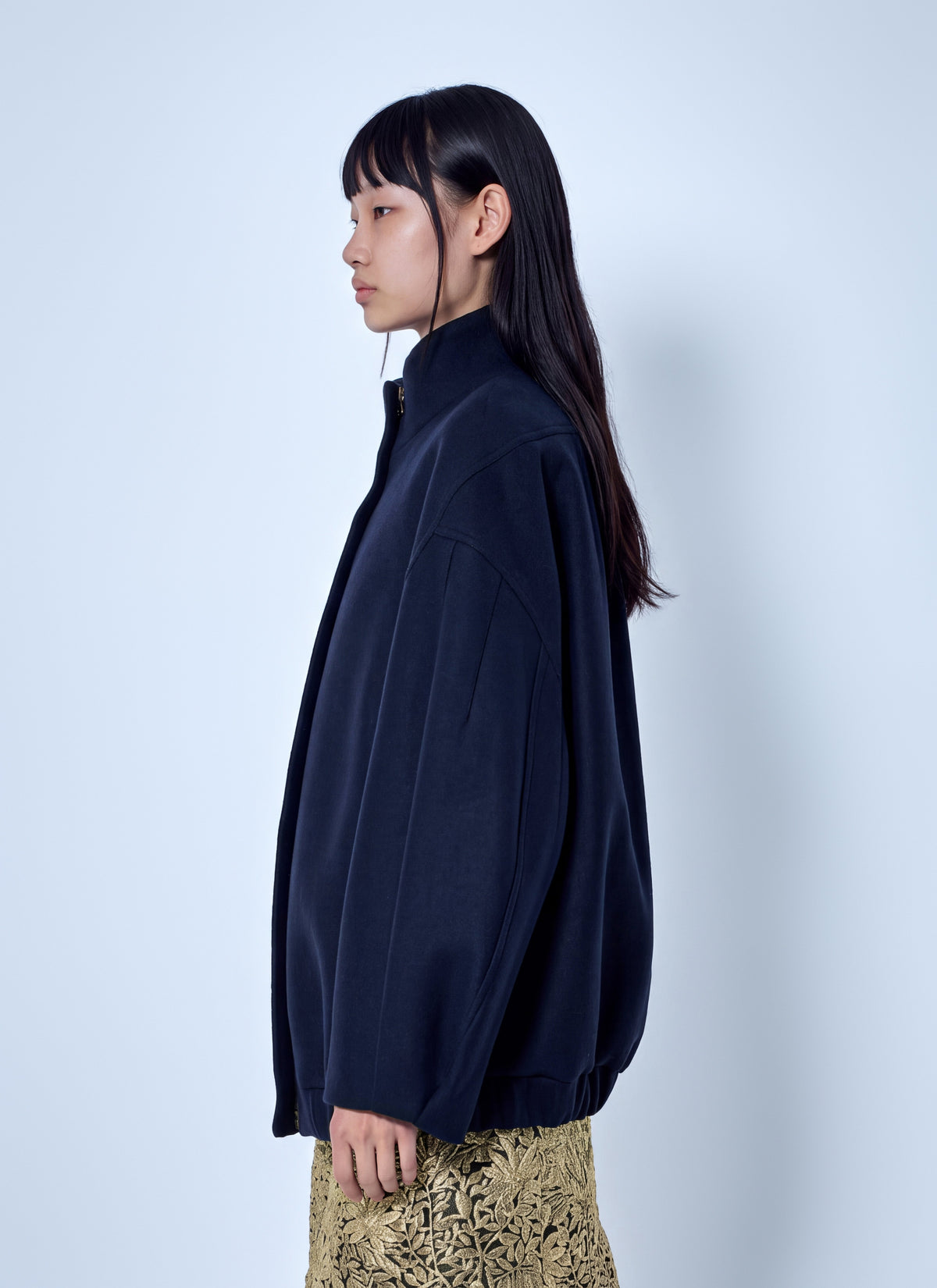 Dries Van Noten Women High Collar Wool Jacket