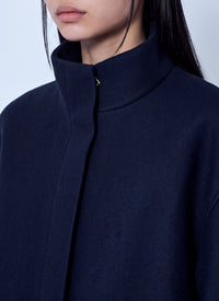 Dries Van Noten Women High Collar Wool Jacket