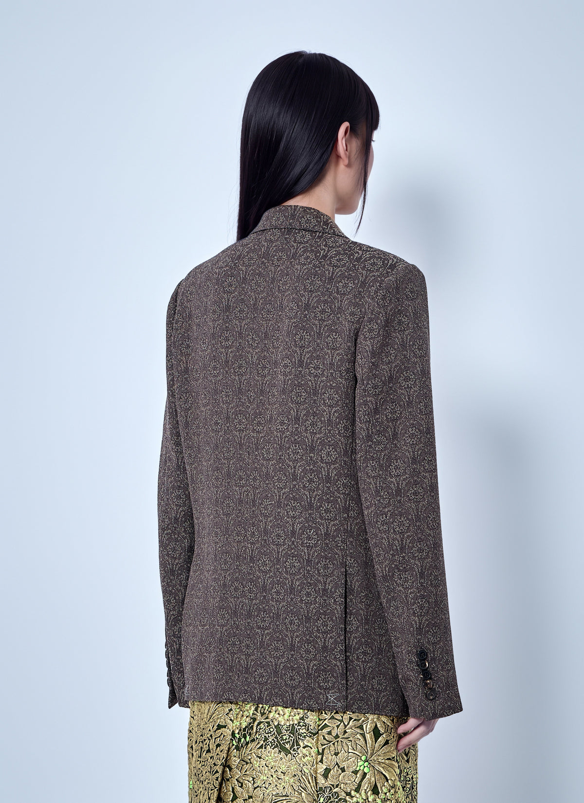 Dries Van Noten Women Double-Breasted Patterned Blazer