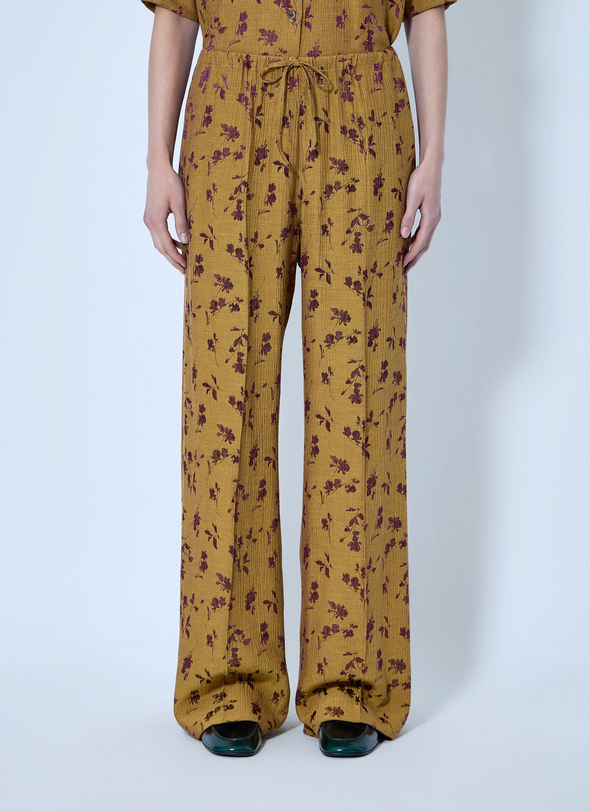 Dries Van Noten Women Floral Wide-Leg Trousers