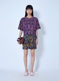 Dries Van Noten Women Argyle Print T-Shirt