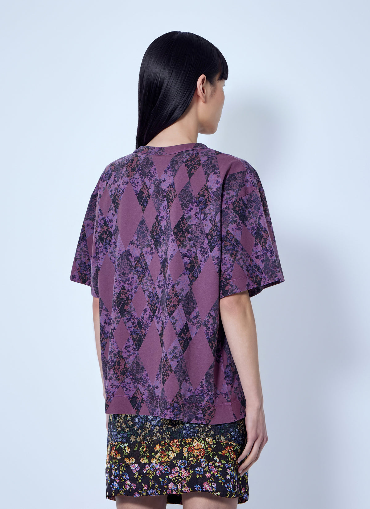 Dries Van Noten Women Argyle Print T-Shirt