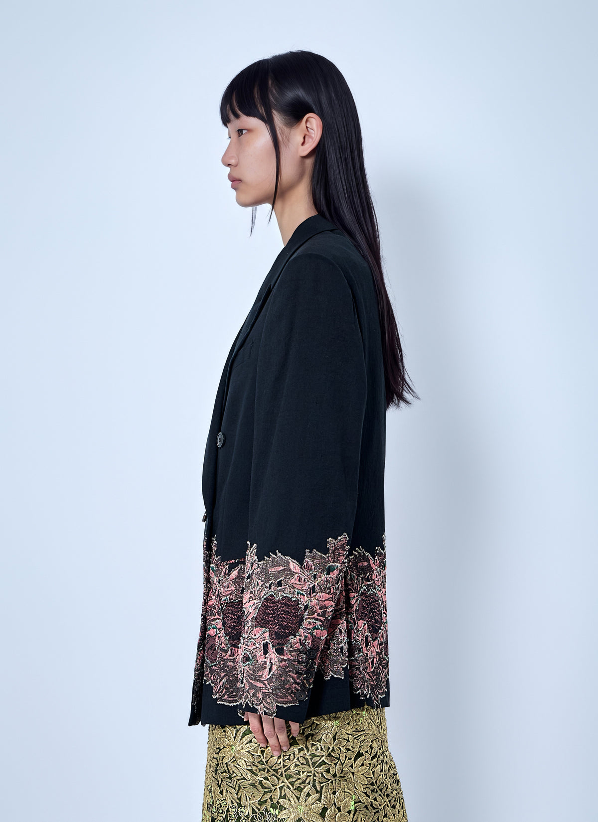 Dries Van Noten Women Embroidered Double-Breasted Blazer