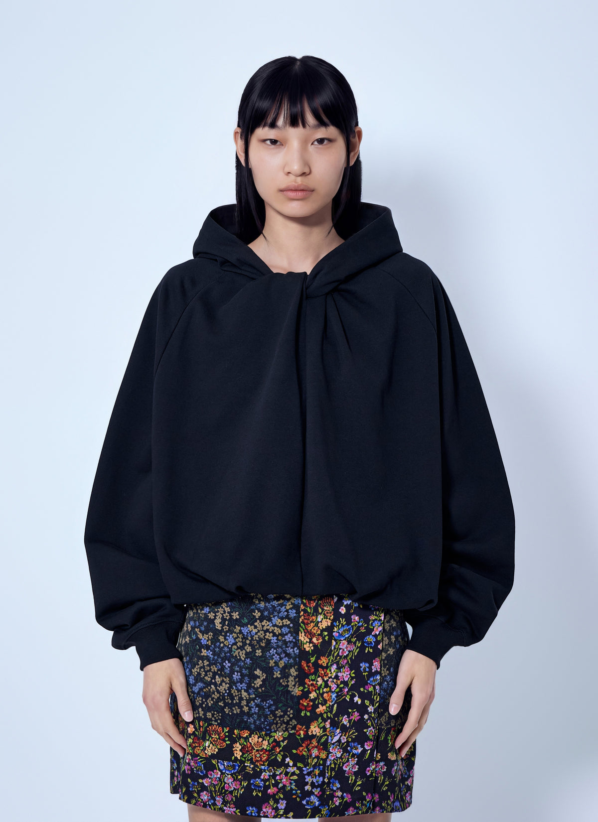 Dries Van Noten Women Relaxed Hoodie With Gathered Neckline