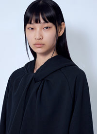 Dries Van Noten Women Relaxed Hoodie With Gathered Neckline